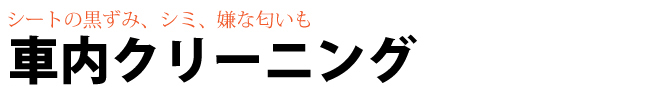 車内クリーニング