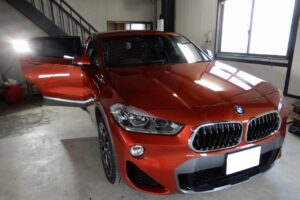 BMWX2　ドアデッドニング施工