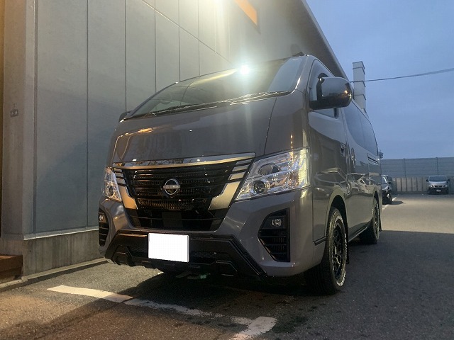 神奈川県からお越しの日産キャラバンにフルデッドニングを施工させていただきました！！！（前編）