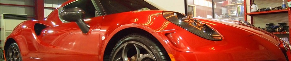 アルファロメオ4Cボディコーティング