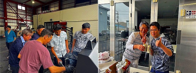 懇親会　BBQ