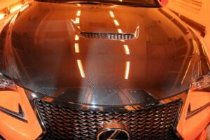 レクサスRCFに驚異の被膜硬度9Hのセラミックプロ9Hを施工！東京都文京区からご来店です。