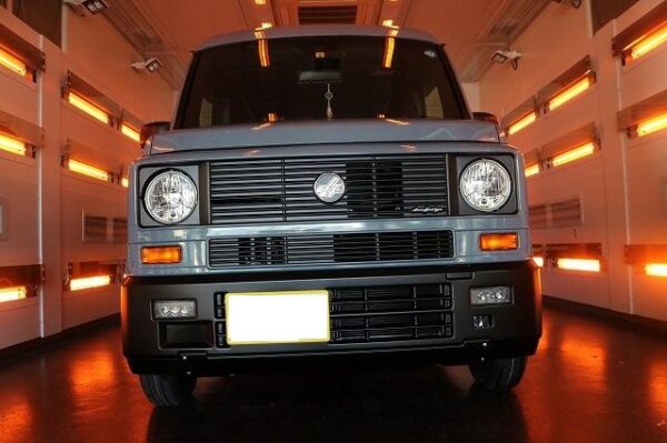 神奈川県 ホンダN-VAN ガラスコーティング 遠赤ブース