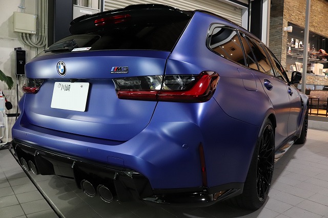 BMW M3ツーリング XPELプロテクションフィルム 施工後2 - トータルカービューティIIC BMW M3ツーリング XPELプロテクションフィルム 施工後2