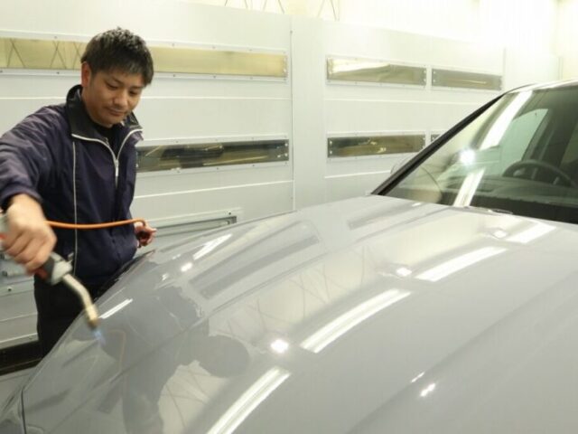 ポルシェ カイエン コーティング ガスプライマー処理2