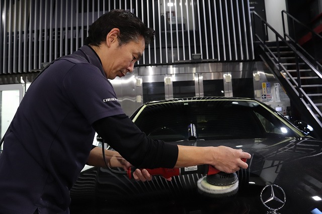 メルセデスベンツS580 カーコーティング 研磨2