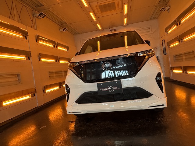 日産サクラ カーコーティング 遠赤ブース