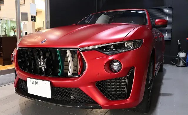 千葉県｜プロテクションフィルムの施工事例：マセラティ・レヴァンテにXPELプロテクションフィルムを施工