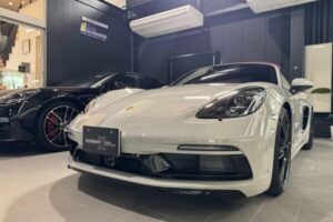 ポルシェ 718ボクスターにカーコーティング 完了