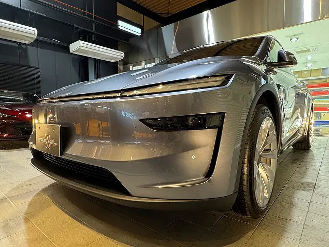 テスラ オイスタープレート 大 シルバー 5G 電磁波 イヤシロチ ミヌーシュ 新型テスラ モデルYジュニパーのカーコーティング施工事例 - トータル