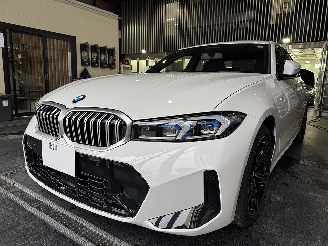 BMW320iにカーコーティング施工