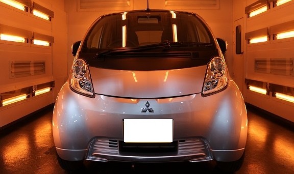 三菱・i-MiEV（アイミーブ）にセラミックコーティングを施工