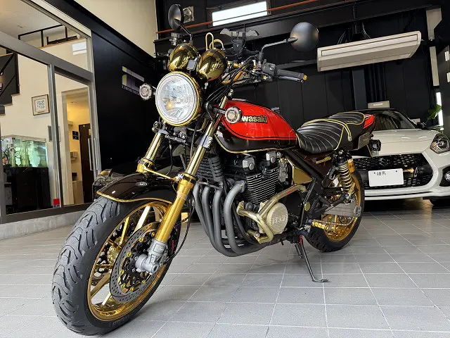 ゼファーXにコーティング施工 東京都足立区よりお越しのバイクに