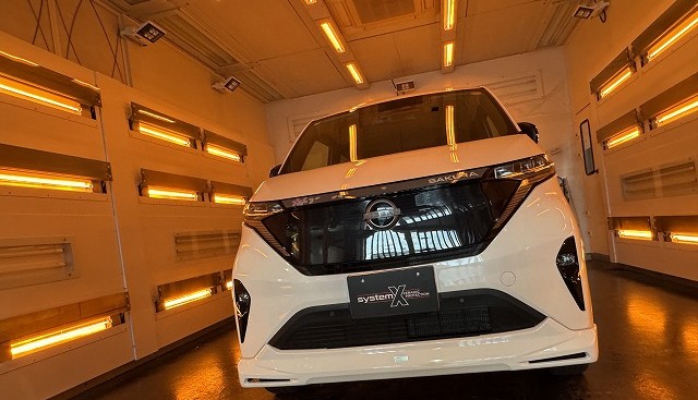 日産サクラにセラミックコーティングを施工