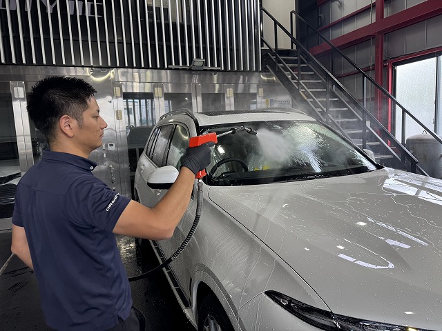 BMW X7　洗車作業中　千葉