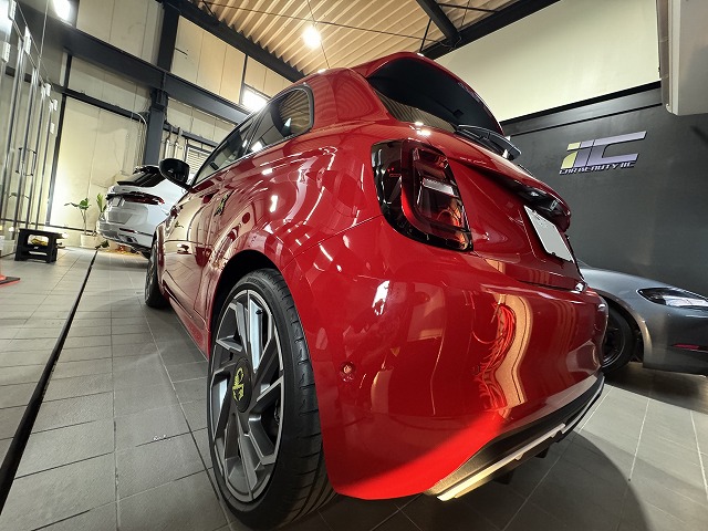 アバルト 500e　セラミックコーティング施工後　市川市