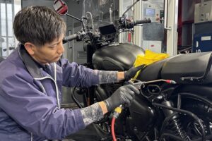 ロイヤルエンフィールドのクラシックバイクコーティング