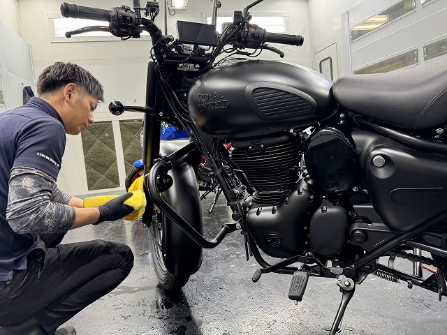ロイヤルエンフィールド・クラシックバイクコーティング