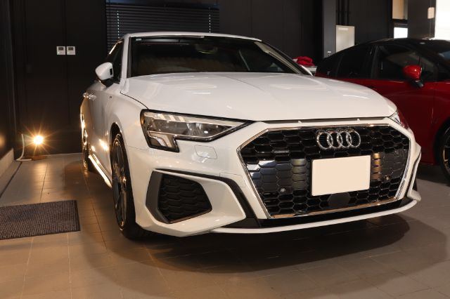 アウディA3にカーコーティング 東京都江東区よりお越しのお車に【SystemX Crystal SS】