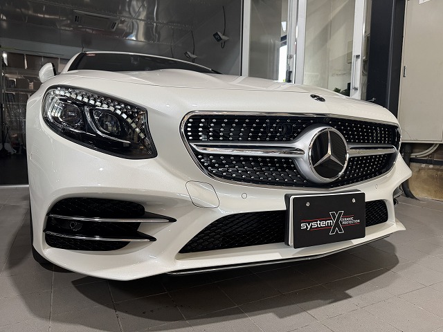 メルセデスベンツS560カブリオレ セラミックコーティング施工後 完成写真 浦安市