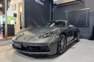 ポルシェ718ボクスターGTS　プロテクションフィルム施工後の仕上がり