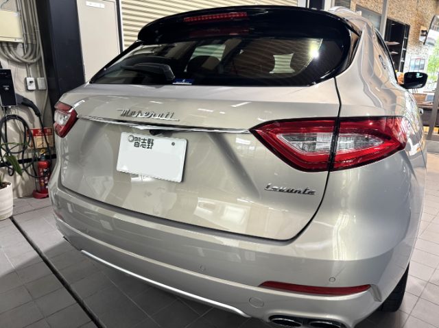 マセラティレヴァンテ　カーコーティングが完了