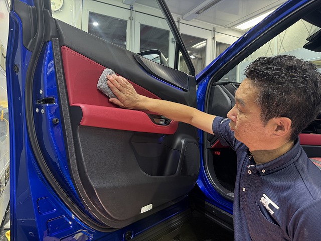 017 - トータルカービューティIIC レクサスNX350h 内装コーティング塗布中 船橋市