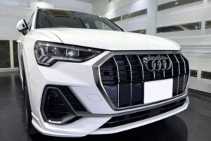 アウディQ3 ホワイトにセラミックコーティング　神奈川県横浜市よりご来店　アイキャッチ