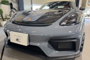 ポルシェ718スパイダーにプロテクションフィルム施工が完了