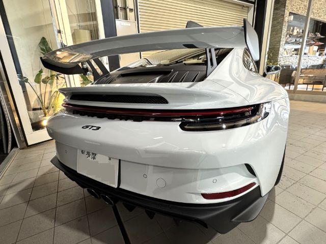 ポルシェ911GT3のフロントにプロテクションフィルム施工が完了