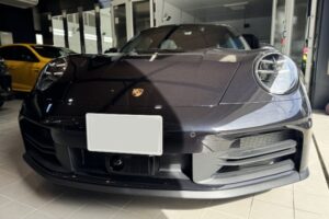 ポルシェ911カレラSにプロテクションフィルムを施工　完成　正面
