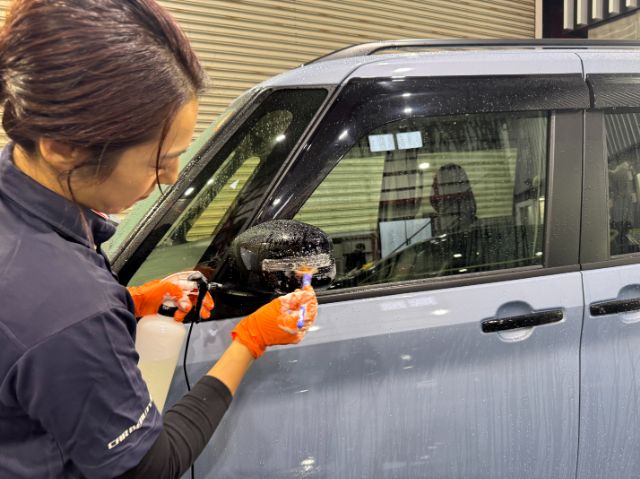 三菱 デリカミニ　細部洗浄中　成田市