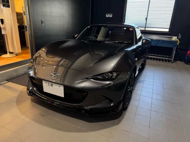 マツダ ロードスターRF　セラミックコーティング施工後　完成写真　茨城県