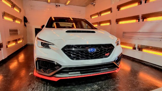 スバル WRX　遠赤外線熱乾燥の様子　船橋市
