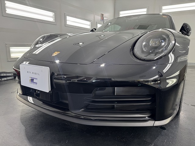 ポルシェ 911カレラ　プロテクションフィルム施工後　完成写真　新宿