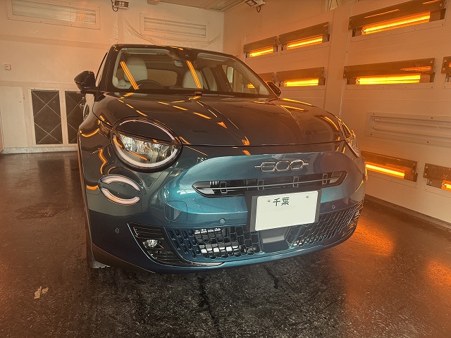 FIAT 600 Hybrid　遠赤外線熱乾燥中　千葉