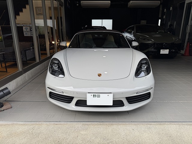 ポルシェ ボクスター　ガラスコーティング施工後　完成写真　流山市