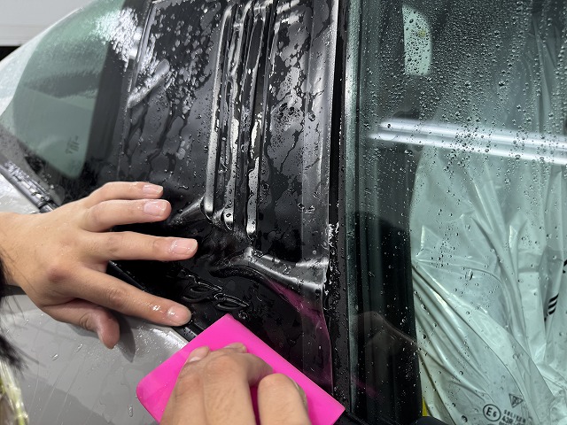 008 - トータルカービューティIIC ポルシェ タルガ プロテクションフィルム施工中 春日部