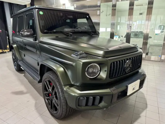 メルセデスベンツ AMG G63 プロテクションフィルム施工後 マットカラーチェンジ 市川市