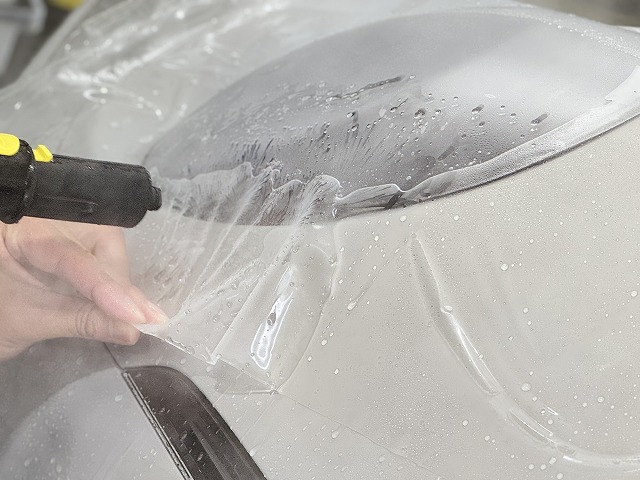 020 - トータルカービューティIIC ポルシェ タルガ プロテクションフィルム施工中 春日部