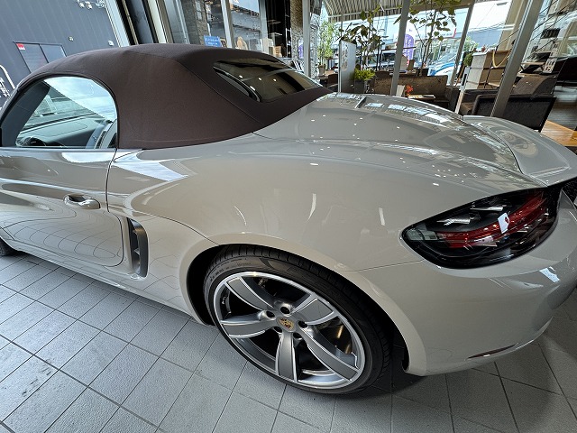 ポルシェ ボクスター　ガラスコーティング施工後　完成写真　流山市