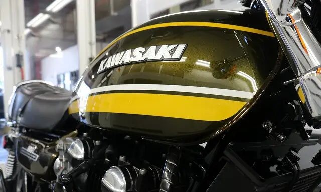 仕上げ後のタンクの美しさ