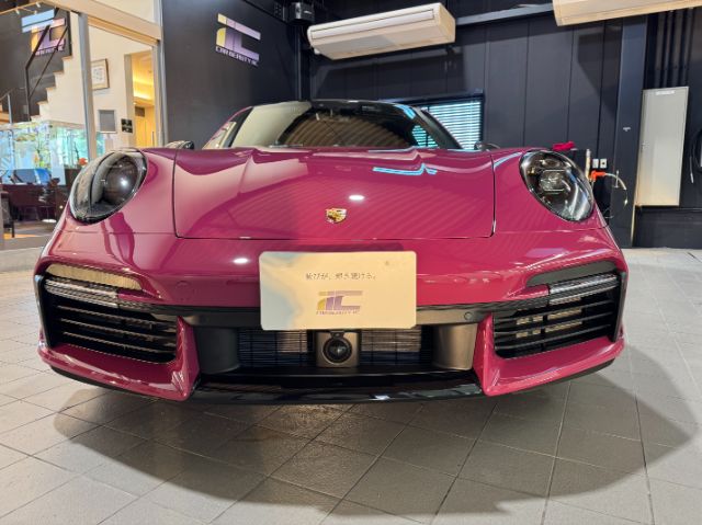 ポルシェ 911ターボS　プロテクションフィルム施工後　完成写真　立川市