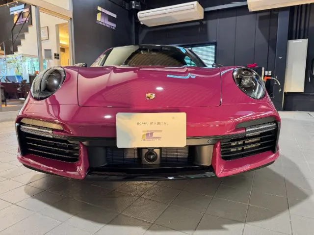 ポルシェ 911ターボS プロテクションフィルム施工後 完成写真 立川市