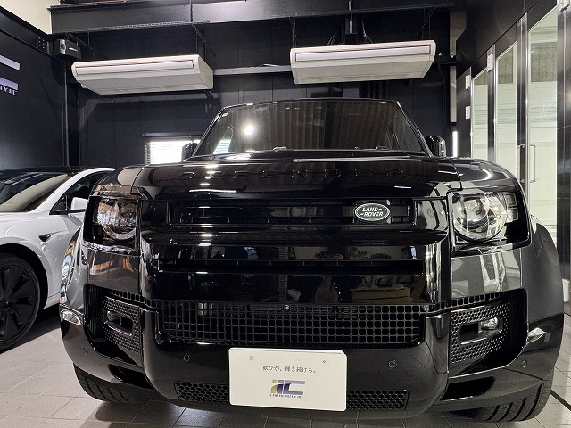 ランドローバー　ディフェンダー　セラミックコーティング施工後　完成写真　墨田区