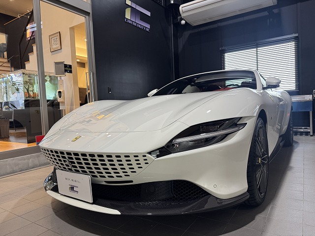 フェラーリ ローマスパイダー　プロテクションフィルム施工後　完成写真　港区