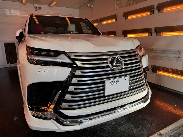 008 1 - トータルカービューティIIC レクサスLX600 遠赤外線熱乾燥中の様子 習志野市