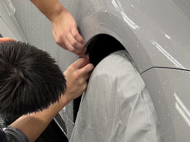 040 - トータルカービューティIIC レクサスIS500 プロテクションフィルム施工の様子 川崎市