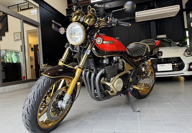 カワサキ・ゼファーXにセラミックコーティング・System Xを施工