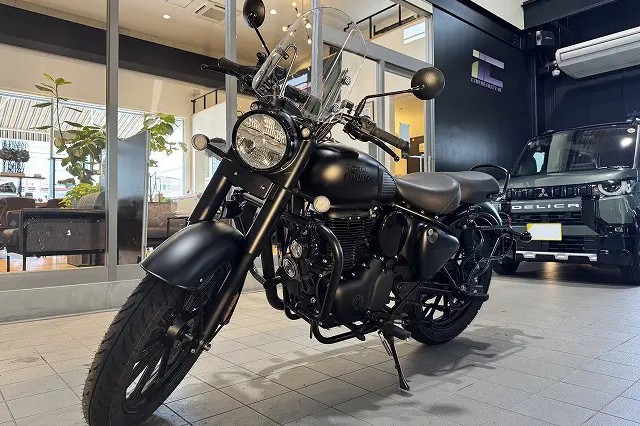 ロイヤルエンフィールド・クラシックにセラミックコーティング・System Xを施工